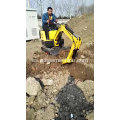 Equipo de construcción Mini excavadora de cadenas de 0,8 toneladas